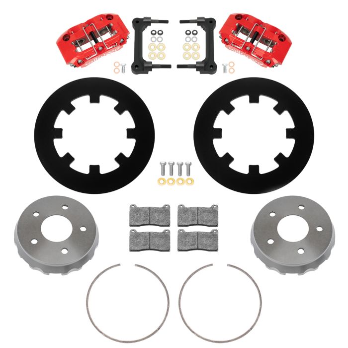 Wilwood 140-17735-R NDPR Rear Brake Kit, Red, for Polaris RZR