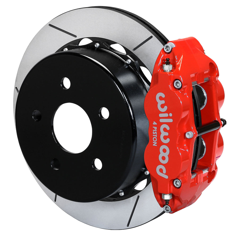 Wilwood 140-18075-R Kit de freno trasero big brake Forged Narrow Superlite 4R para freno de mano original 13,5 rojo