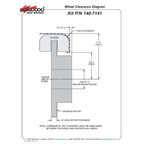 Kit de freno trasero forjado Wilwood 140-7141-D Dynalite 12.19 perforado negro