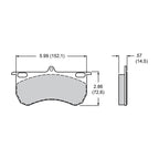 Brake Pads Wilwood 150-10479-PS CM Composite Metallic 9115 Power Sports Industrial Pads .57