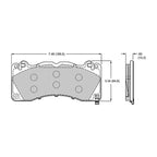 Wilwood 150-14897K BP-10 D1792 Street Performance Racing Brake Pads .60