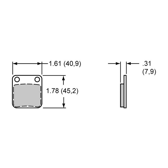 Wilwood Brake Pads 150-28-4908K BP-28 4908 High Temp Racing Pads .31