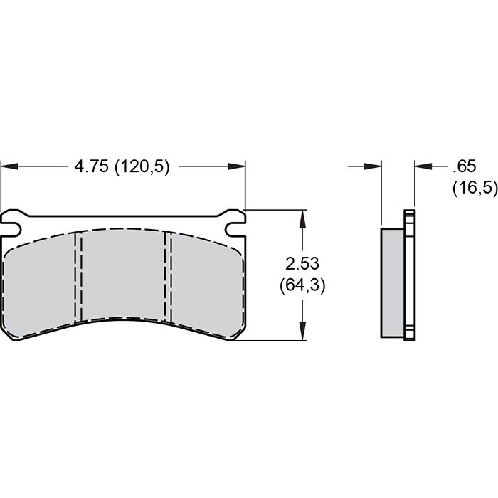 Wilwood 150-40-10416K BP-40 10416 High Temperature Racing Brake Pads .65
