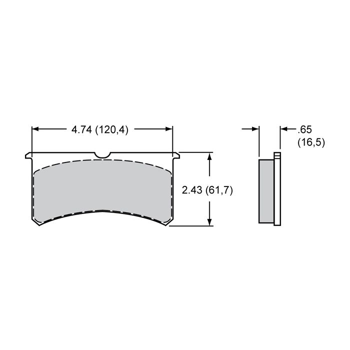Wilwood 150-8855K BP-10 7416 Street Performance Racing Brake Pads .65