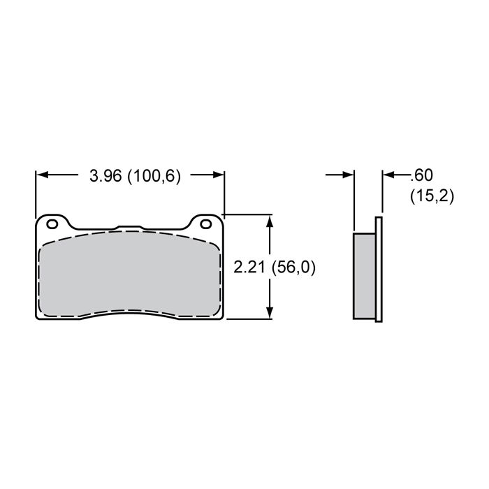 Wilwood 150-8946K BP-10 Street Performance Racing Brake Pads .60