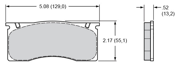 Pastillas de freno Wilwood 150-D0011K PM ProMatrix D11 Street Performance Racing Pads .52