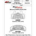 Wilwood 150-D0789K PM ProMatrix D789 High Performance Street Competition Brake Pads .655