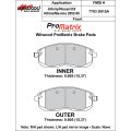 Wilwood 150-D0815AK PM ProMatrix D815A Street Performance Racing Pads .605