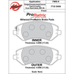 Wilwood 150-D0856K PM Promatrix D856 Street Performance Racing Pads .69