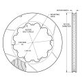 Wilwood 160-11316 GT 72 Rotor de paletas curvas ranurado liso 14.25 Izquierda