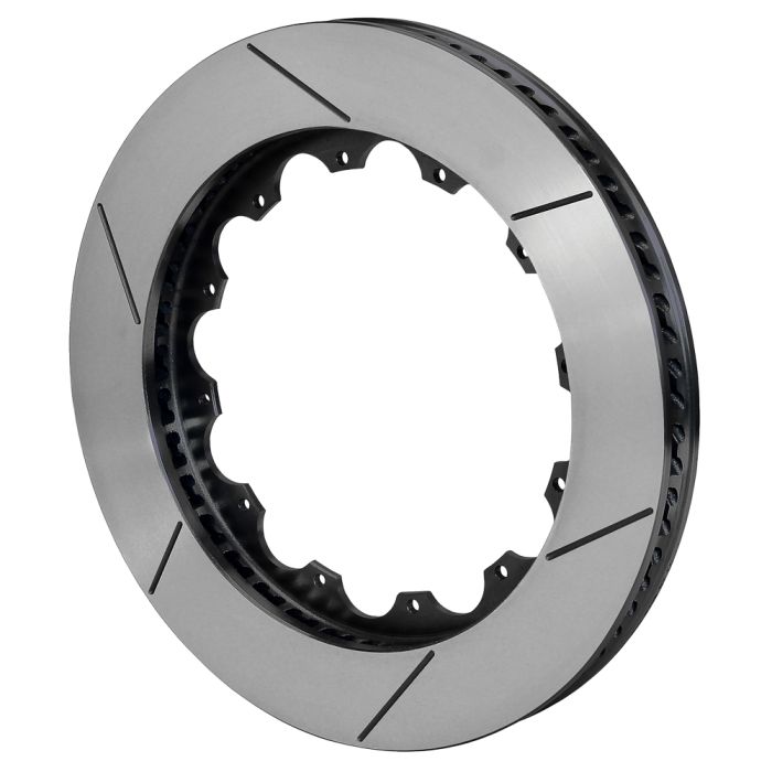 Wilwood 160-11316-GTB GT 72 Curved Vane Rotor Slotted 14.25 Black Left
