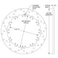 Rotor de montaje dinámico de acero perforado Wilwood 160-4766 de 12,9 pulgadas