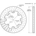 Rotor de paletas Wilwood 160-5865 Ultralite de 32 pulgadas perforado 12.19