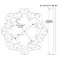 Rotor de acero perforado con borde festoneado Wilwood 160-9773 12.19