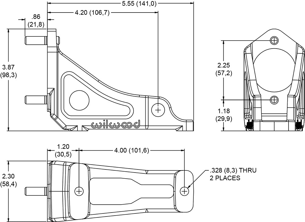 Base de pedal de freno Wilwood 330-14999
