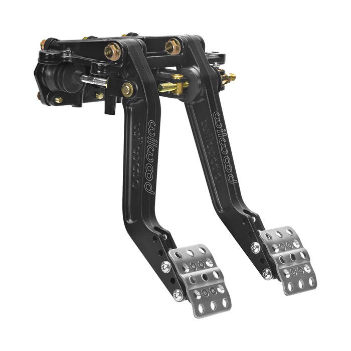 Wilwood 340-16350 Brake and Clutch Pedal with Swing Mount, 5.50-6.25:1 Ratio, Triple Master Cylinder.