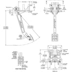 Wilwood 340-16387 Swing Mount Brake Pedal, 5.5-6.25:1 Ratio, Dual Master Cylinder