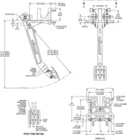 Wilwood 340-16387 Pedal de freno colgante 5,5-6,25:1 doble bomba