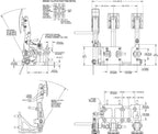 Wilwood 340-16602 Pedal de freno / embrague y acelerador sin varillaje de acelerador