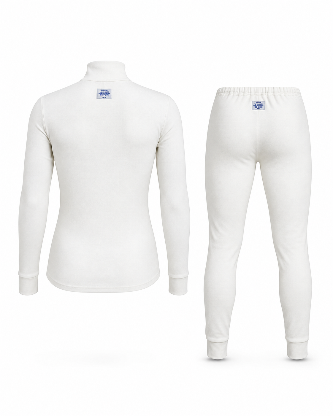 Ropa interior ignífuga conjunto de cuello alto y pantalón FMIC.Pro blanco FIA 2036 8856-2018 talla L