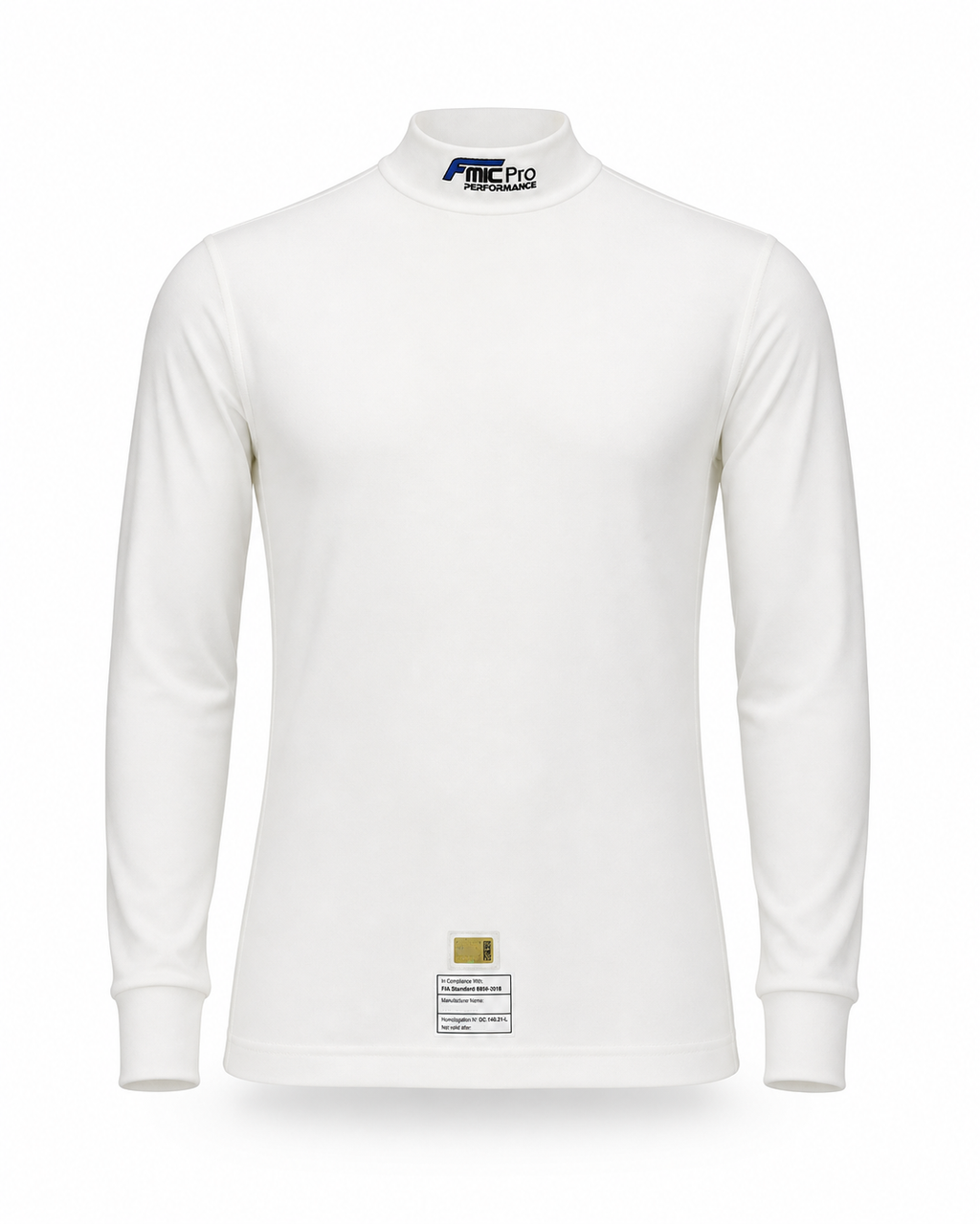 Ropa interior ignífuga conjunto de cuello alto y pantalón FMIC.Pro blanco FIA 2036 8856-2018 talla S