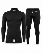 Ropa interior ignífuga conjunto de cuello alto y pantalón FMIC.Pro negro FIA 2036 8856-2018 talla 2XL