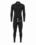 Ropa interior ignífuga conjunto de cuello alto y pantalón FMIC.Pro negro FIA 2036 8856-2018 talla L