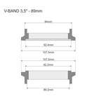 89mm (3.5") FMIC PRO V-BAND Clamp