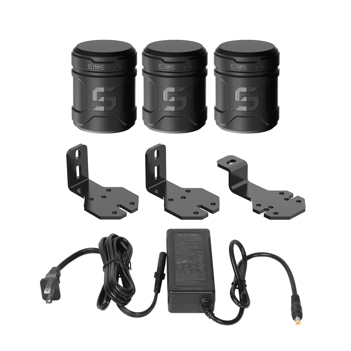 Reactor de pedales para feedback de vibración SIMSONN VAM Linear Motor simulador Simracing pack de 3 con fuente de alimentación