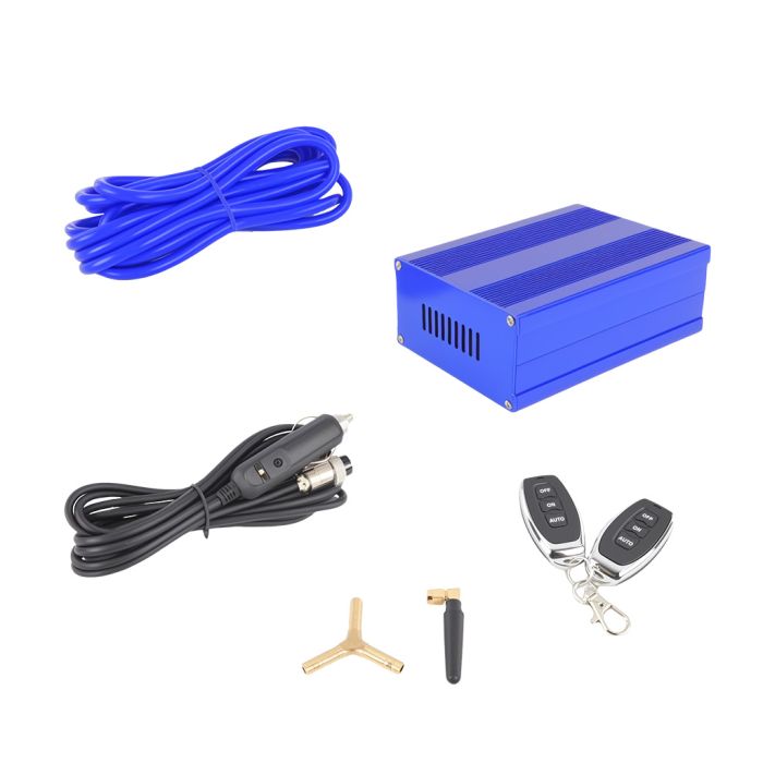 Vacuum control unit for exhaust valve with remote control