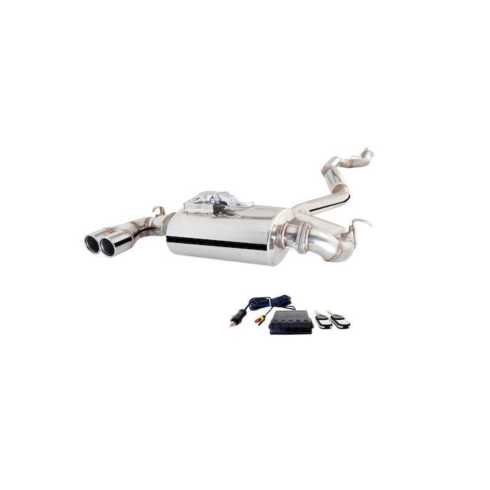 XForce exhaust system with Varex muffler for 2011-2014 BMW 1 Series F20 125i in stainless steel