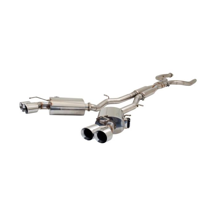 XForce Exhaust System with Varex Muffler for 2016- Chevrolet Camaro SS GEN 6 Stainless Steel