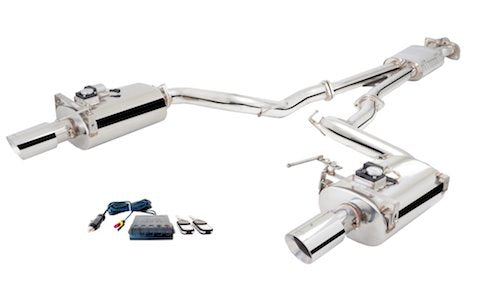 Sistema de escape XForce con silenciador Varex para Ford MUSTANG 2015-2017 CONVERTIBLE GT 5.0L V8 de acero inoxidable