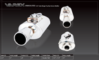 Silenciador de cuerpo ovalado XForce con sistema Varex 13,97 cm x 24,13 cm x 38,1 cm
