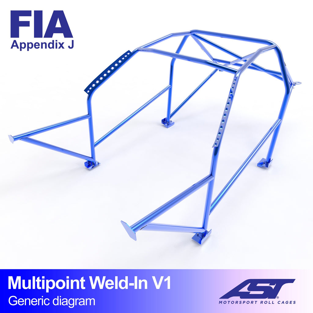 Arco de seguridad Volvo 242 Coupé 2 puertas Multipoint Weld In V1