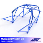 Arco de seguridad Volvo 945 Familiar 5 puertas Multipoint Weld In V3