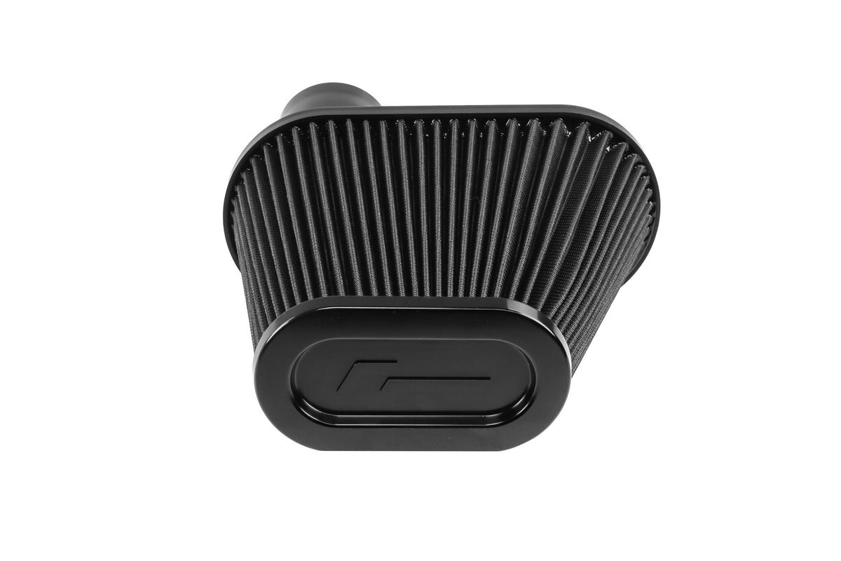 Sistema de admisión de aire frío RacingLine R600 EVO carbono mate con filtro de algodón plisado para MQB MQBE 2.0 TSI EA888.3 EA888.4