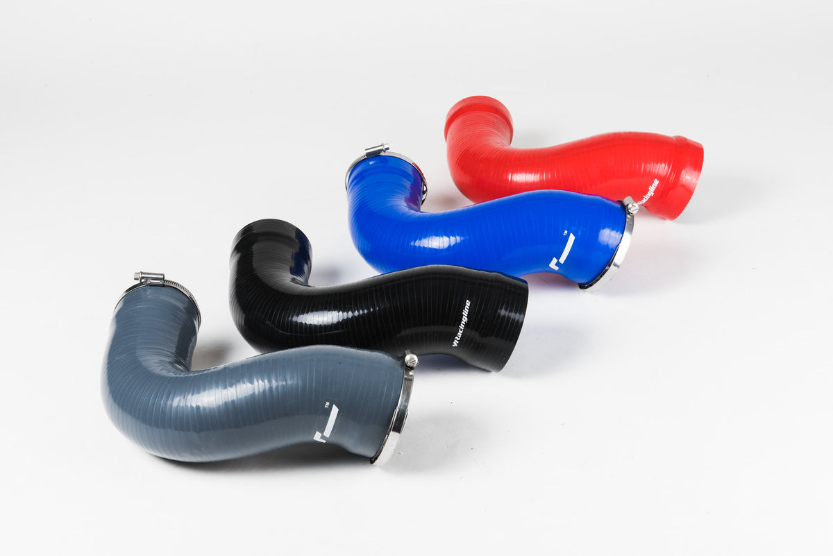 Manguito de entrada de turbo de silicona RacingLine para Audi VW Seat MQB EA888.3 1.8 2.0 TSI azul