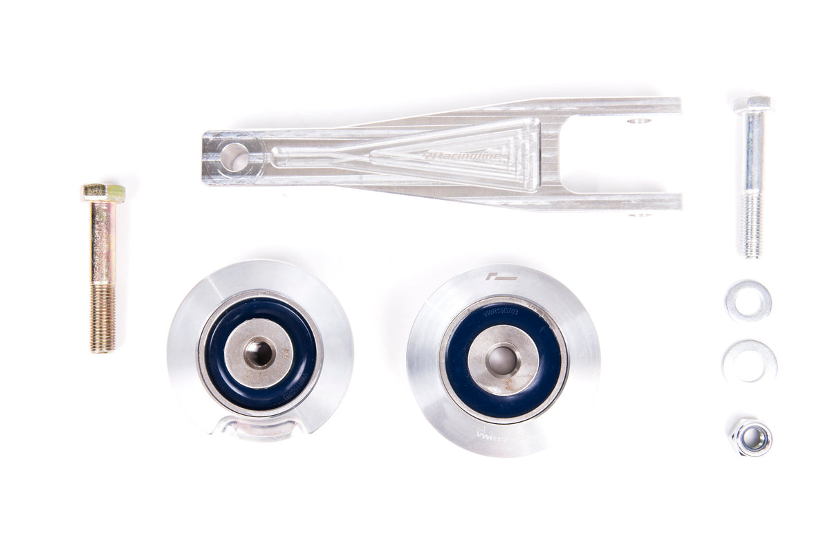 Dogbone y soporte inferior del motor RacingLine con subchasis de aluminio para MQB EVO 2.0 TSI