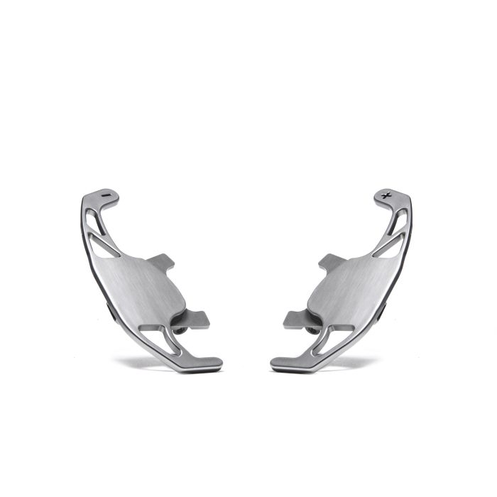 RacingLine Billet DSG Shift Paddles Titanium finish for Audi 8V A3 S3 Sport Steering Wheel (not Audi Sport) and Seat Leon III 5F