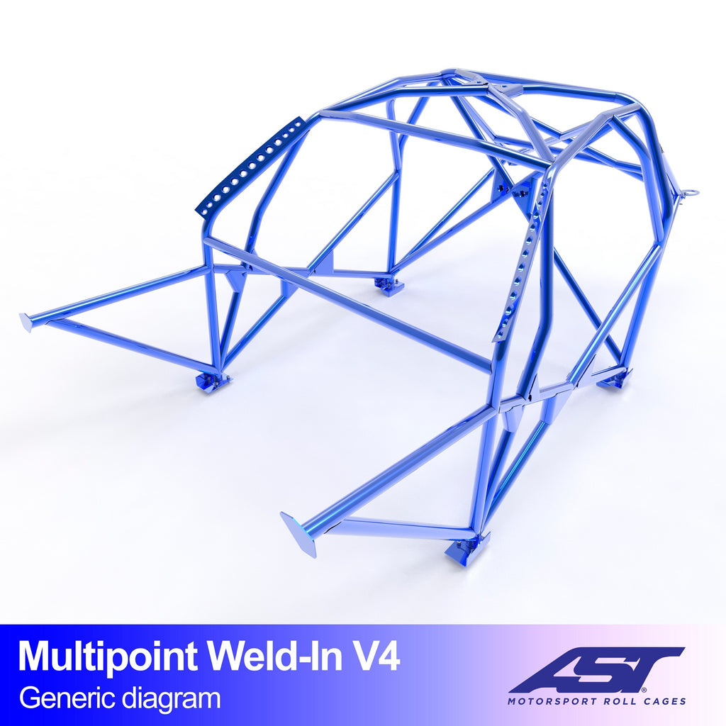 Arco de seguridad Volkswagen Scirocco (Mk3) Hatchback 3 puertas Multipoint Weld In V4