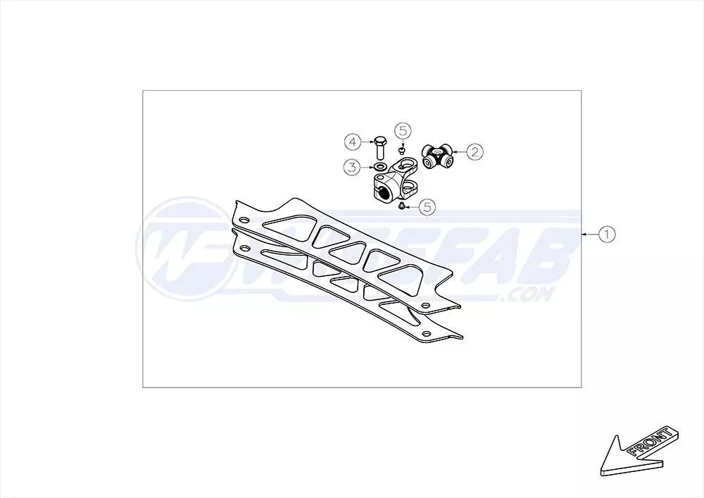 Conversión de cremallera de dirección E90 Wisefab WF8691_100A