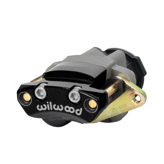 Pinza de freno de estacionamiento eléctrico Wilwood 120-17014 con montaje flotante, derecha, 1 pistón, color negro.