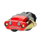 Pinza de freno de estacionamiento eléctrico Wilwood 120-17014 con montaje flotante, derecha, 1 pistón, color rojo.