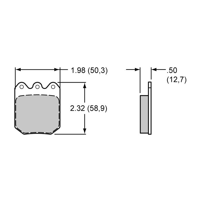 Wilwood Brake Pads WIL-150-9764K Street Performance Racing Pads .49 BP-10