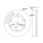 Rotor de paletas Wilwood 160-3450 Ultralite 30 10.50