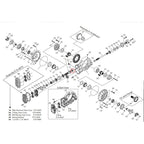 Winters roller bearing, pinion end 7331