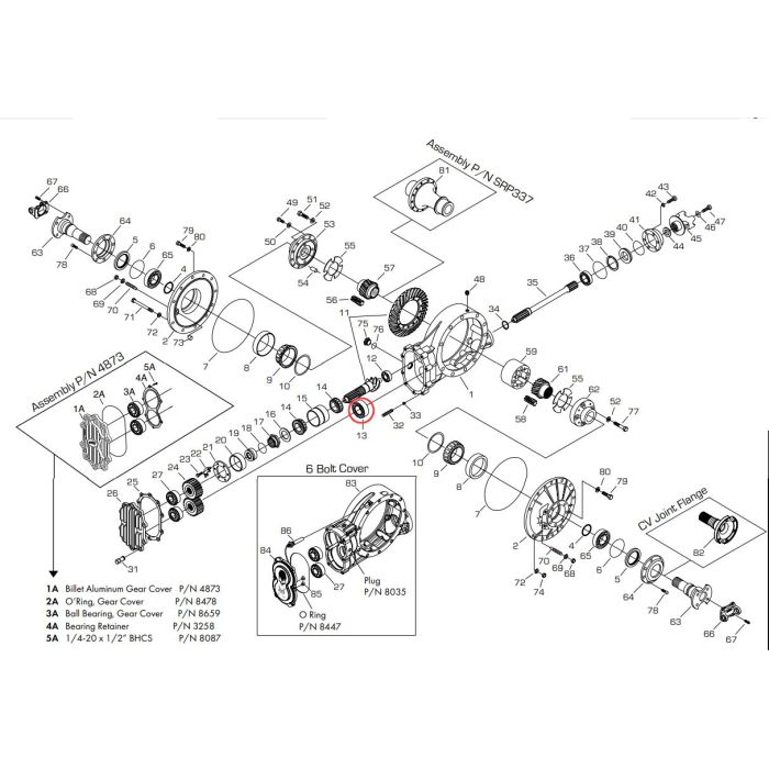 Winters shielded ball bearing, lower shaft 7339