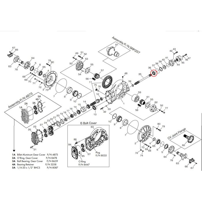 Winters Ball Bearing, lower axle 7390