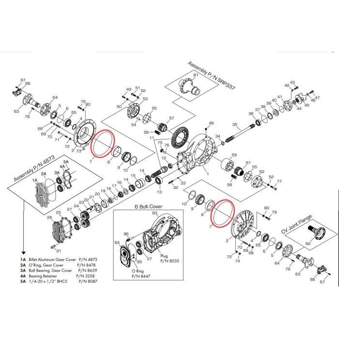 Winters O-ring, 7403T side bell